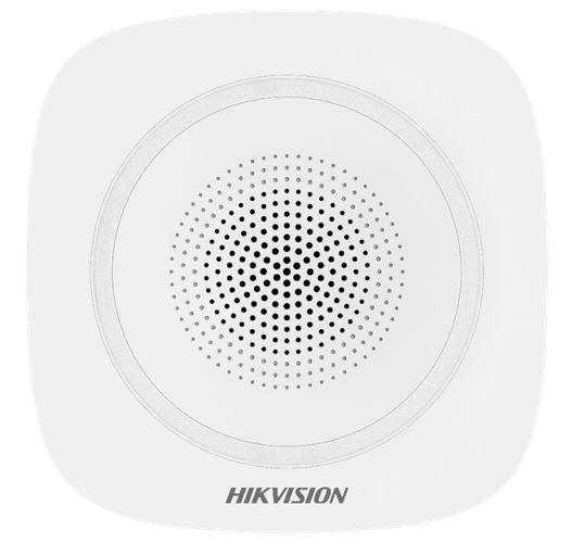 Beltéri AxPro sziréna, piros LED, 110dB, Hikvision DS-PS1-I-WE(RED